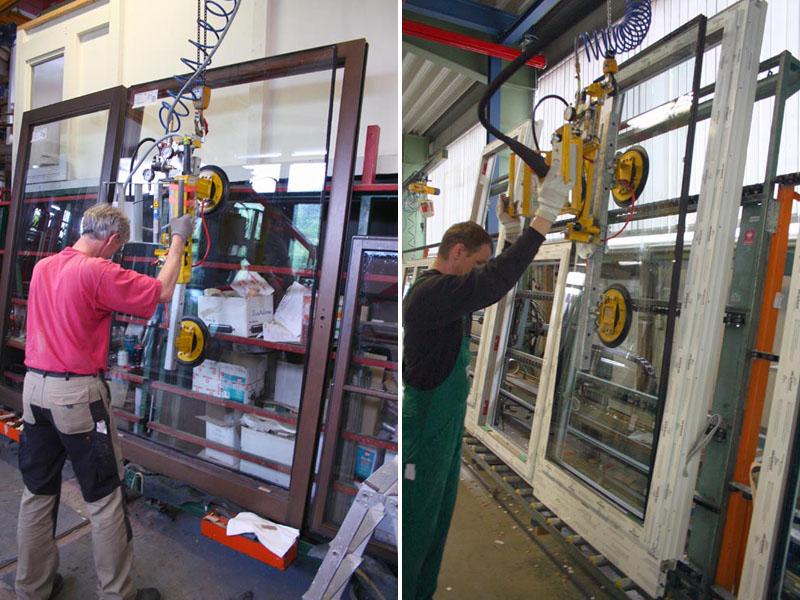 Vacuum lifter 7005-AD/E used in window production