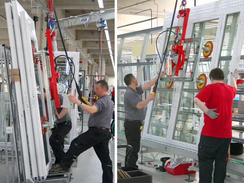 Vacuum lifter 7005-D43 SO04/E used in window production