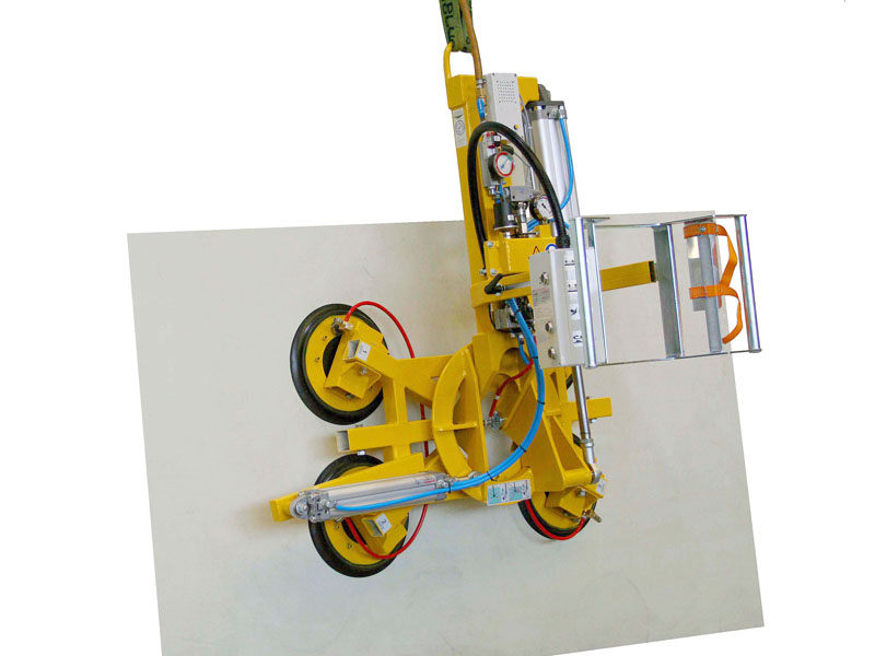 The7025-MDS4/E vacuum lifter is the one you need for the production of insulating glass or for window production, where a vacuum lifter is needed to rotate and tilt.