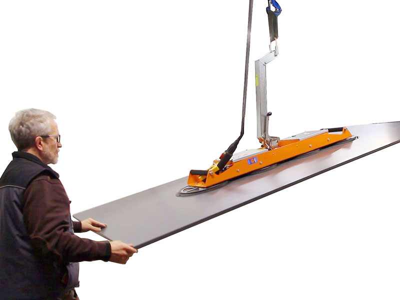 Vacuum lifter VL L400 - the single-row suction lifting device for use on construction sites, handling loads weighing up to 400 kg