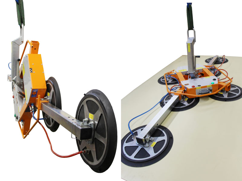 Vacuum lifter VL 800 - the suction lifting device for use on construction sites with a maximum safe working load of 800 kg